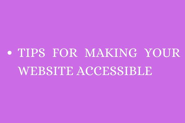 Web Accessibility