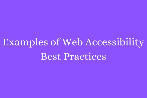 Web Accessibility