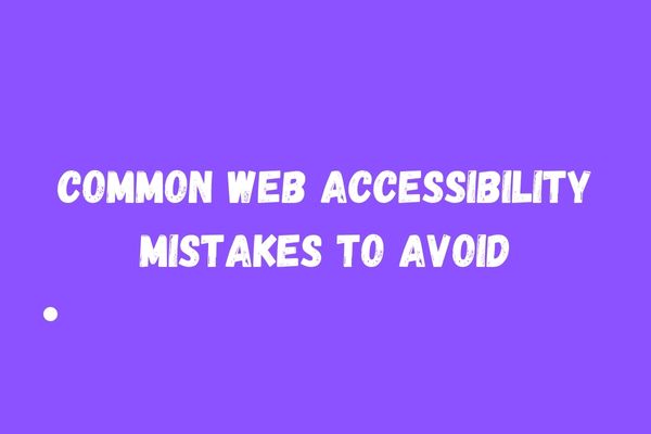 Web Accessibility