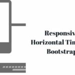 Responsive Horizontal Timeline Bootstrap