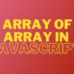 Array Of Array In Javascript
