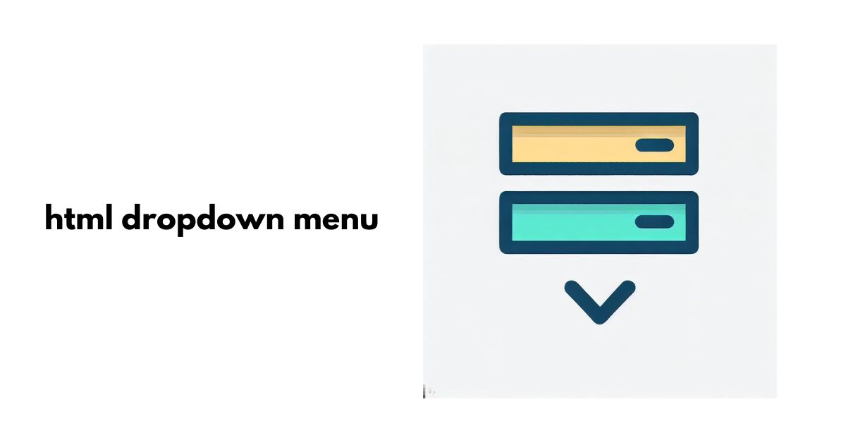 html dropdown menu