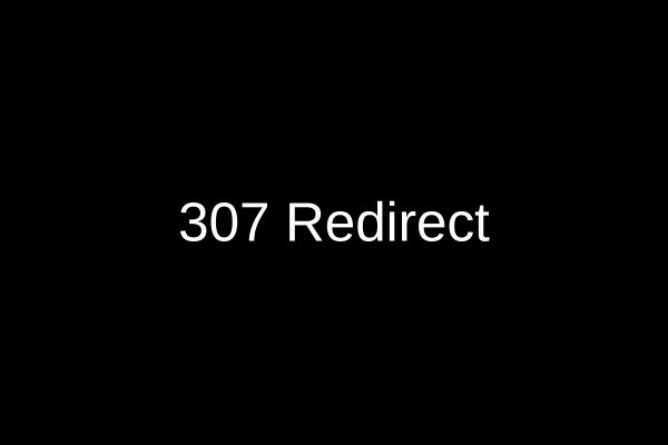 307 Redirect, Redirect Code in HTML