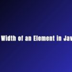 Get the Width of an Element in JavaScript