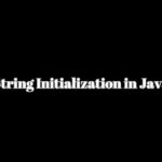 String Initialization in Java