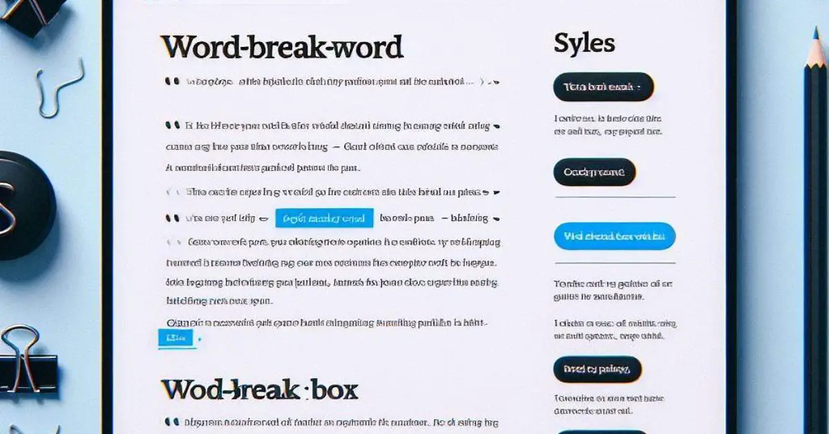 CSS Word Break
