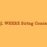 SQL WHERE String Contains