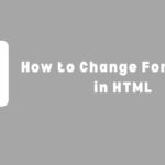 How to Change Font Color in HTML