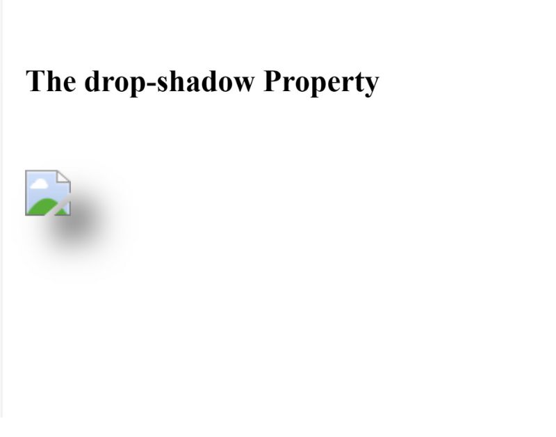 drop shadow