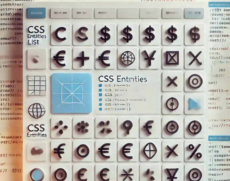 In CSS (Cascading Style Sheets), entities refer to a set of predefined characters or symbols that are often used in web design and development. These entities help developers include special characters in their web pages without breaking the structure of the code. Unlike HTML entities, which are used in the markup, CSS entities are used directly in stylesheets. These entities are essential when working with content that involves special symbols, typography, and graphical elements in CSS.