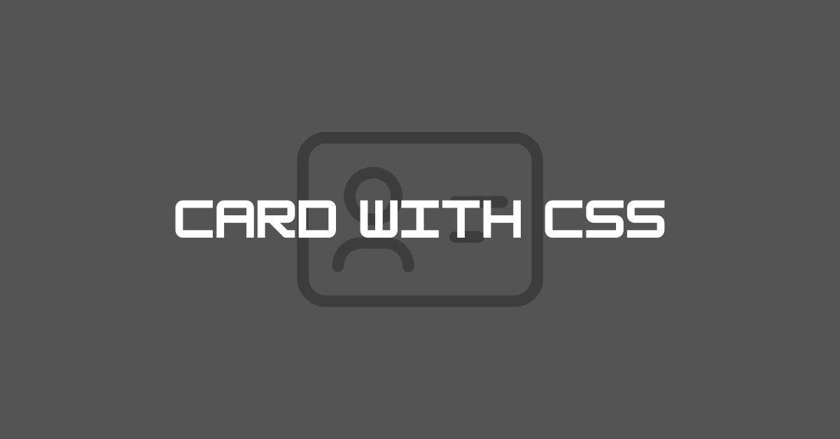 Card with CSS