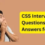 CSS Interview Questions with Answers