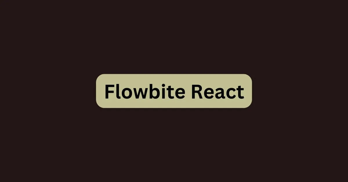 Flowbite React