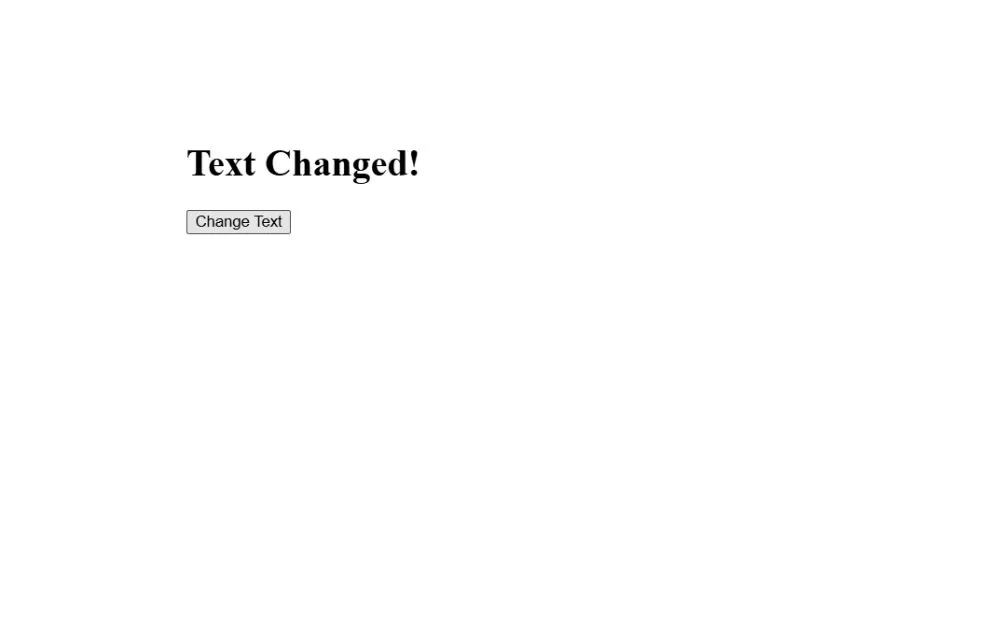 JavaScript code example showing dynamic DOM manipulation using getElementById and addEventListener methods.