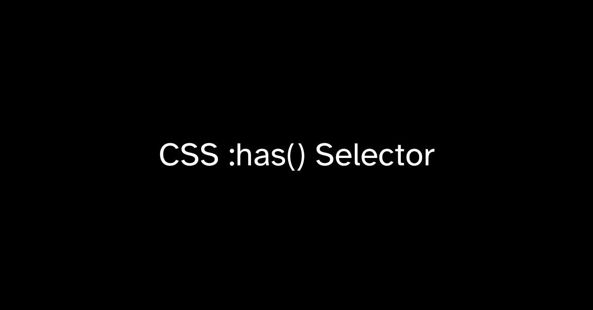 css has selector