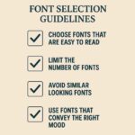 Font Selection Guidelines