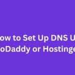 How to Set Up DNS Using GoDaddy or Hostinger