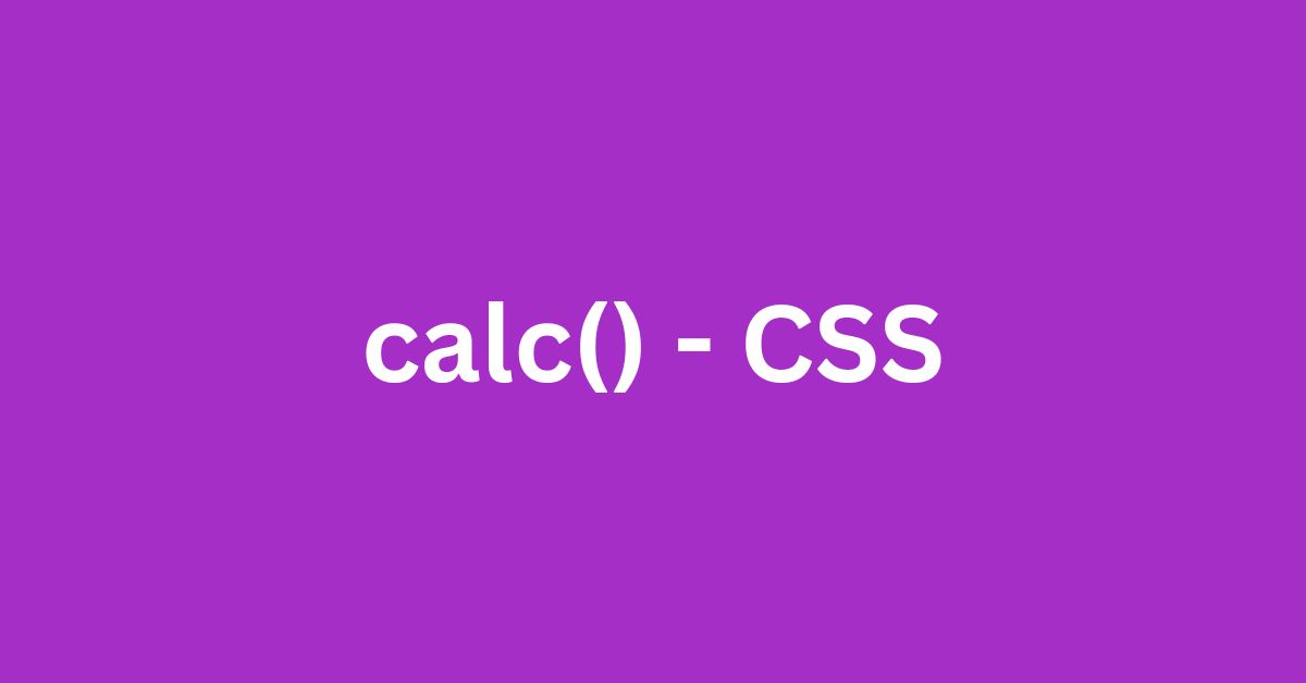 calc-CSS