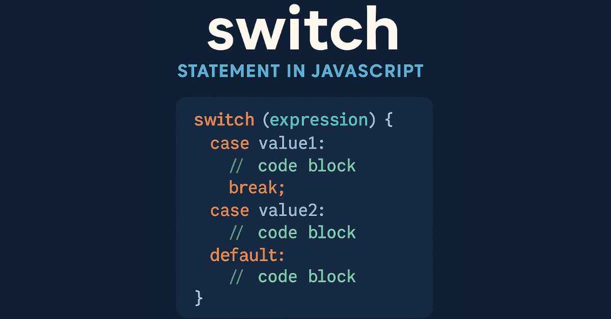 switch Statement in JavaScript