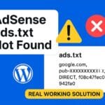 AdSense ads txt Not Found