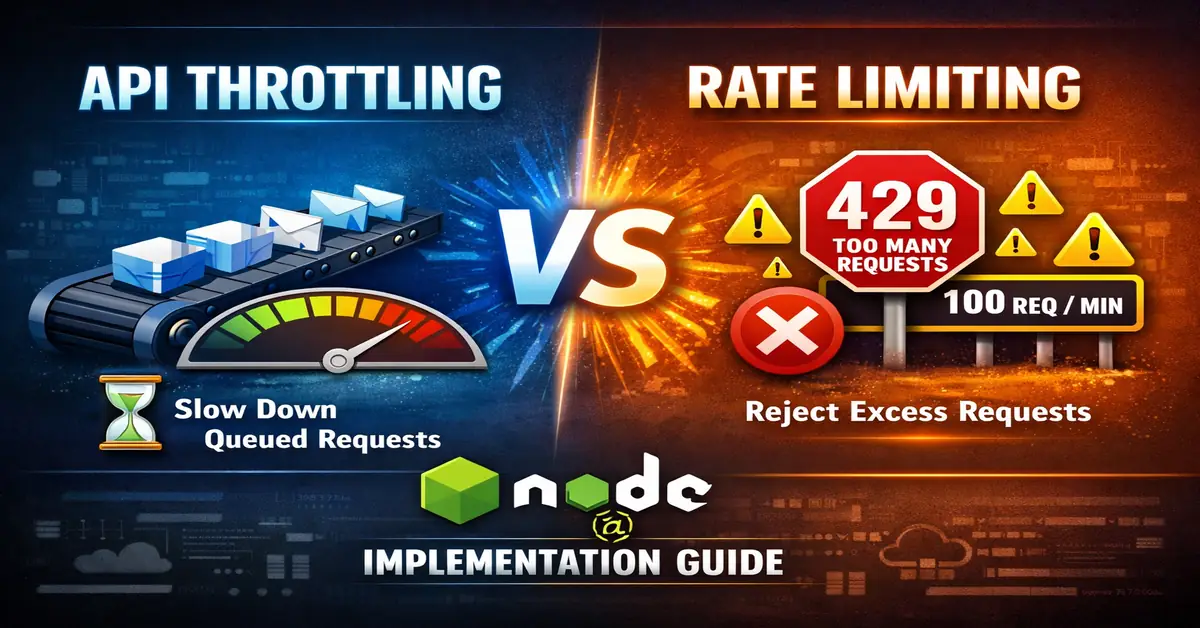 API Throttling vs Rate Limiting (Node.js Deep Dive)