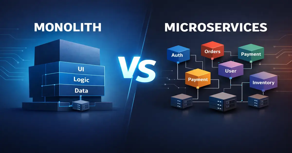 Monolith vs Microservices Architecture