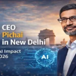 Google CEO Sundar Pichai Arrives in New Delhi for India AI Impact Summit 2026